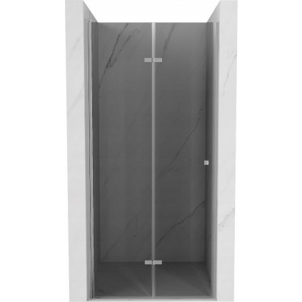 Mexen Lima, skladacie sprchové dvere do otvoru 110 x 190 cm, 6mm šedé sklo, chrómový profil, 856-110-000-01-40