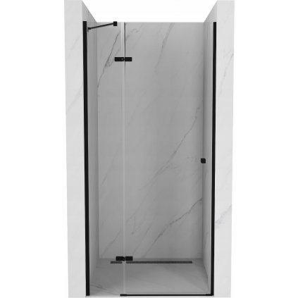 Mexen Roma, sprchové dvere do otvoru 70 x 190 cm, 6mm číre sklo, čierny profil, 854-070-000-70-00