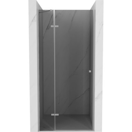 Mexen Roma, sprchové dvere do otvoru 90 x 190 cm, 6mm šedé sklo, chrómový profil, 854-090-000-01-40