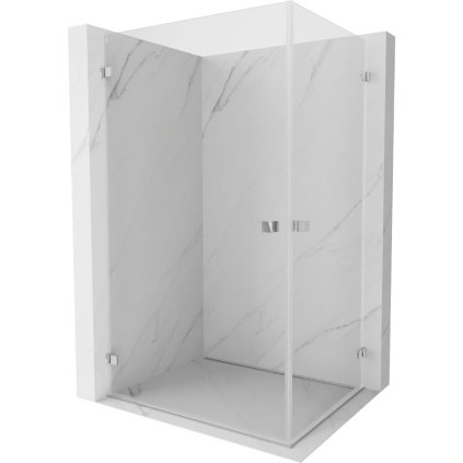 Mexen Lunar-B Duo, výklopný sprchový kút 100 x 70 cm, 8mm číre sklo, chrómový profil, 832-100L-070P-01-00