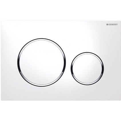 Geberit Sigma20 - Ovládacie tlačidlo Sigma20, biela/chróm 115.882.KJ.1