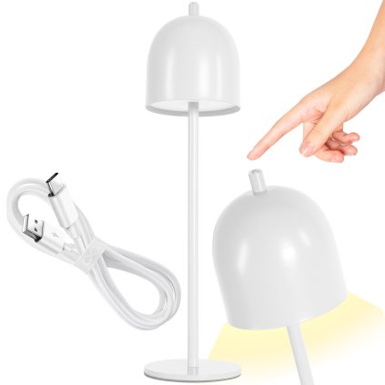 Toolight, LED nočná stolová lampa, 5W, APP1363-T, biela, OSW-08626