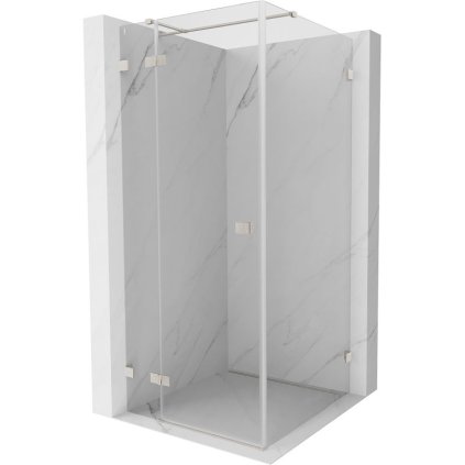 Mexen Lunar T, sklápací sprchový kút ľavý 120 x 120 cm, 8mm číre sklo, oceľový profil, 834T-120-120-97-00-L