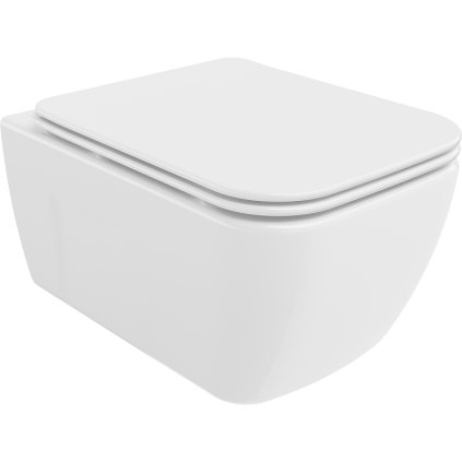 Mexen MARGO, závesné wc s pomaly padajúcim WC sedátkom, 51 x 35 cm, biela, 30420900