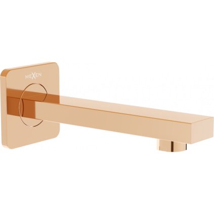 Mexen CUBE, podomietkové vaňové rameno 16cm, ružové-zlato, 79370-60