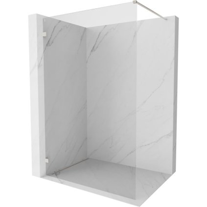 Mexen Lunar sprchová stena ľavá 60 x 200 cm, 8mm číre sklo, brúsená oceľ, 830-060-000-97-00-L