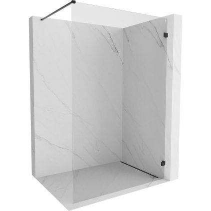 Mexen Lunar sprchová stena pravá 60 x 200 cm, 8mm číre sklo, čierna matná, 830-060-000-70-00-P