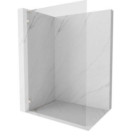 Mexen Lunar L sprchová stena ľavá 60 x 200 cm, 8mm číre sklo, brúsená oceľ, 830L-060-000-97-00-L