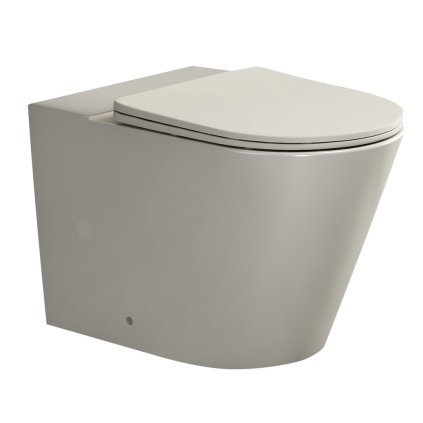 Sapho, PACO misa pre kombi WC, Rimless, 61x38cm, spodný/zadný odpad, ivory, PC1012BE-111