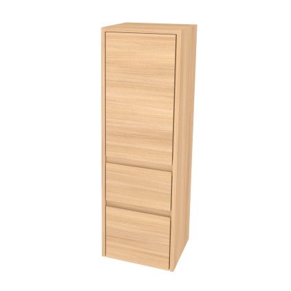 Mereo Opto kúpeľňová skrinka vysoká 125 cm, pravé otváranie, Multidecor, Dub Sand Barbera, MER-CN995PDSB1