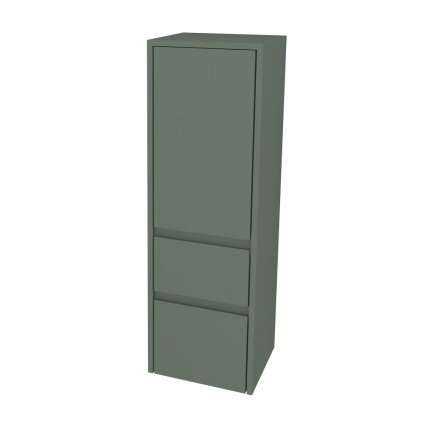 Mereo, Mereo Opto kúpeľňová skrinka vysoká 125 cm, pravé otváranie, Multidecor, Zelená Verde, MER-CN995PZEV1