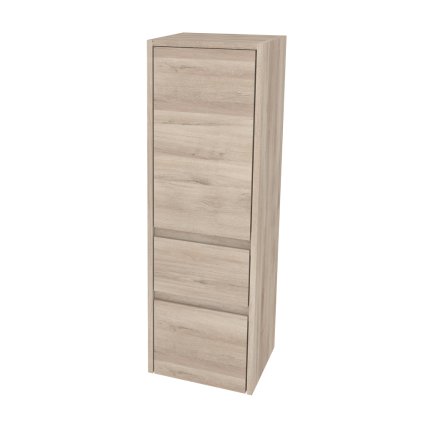 Mereo, Mereo Opto kúpeľňová skrinka vysoká 125 cm, ľavé otváranie, Multidecor, Dub Kronberg svetlý, MER-CN995LDKRS
