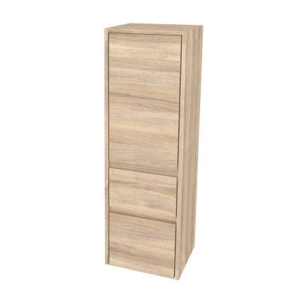 Mereo, Mereo Opto kúpeľňová skrinka vysoká 125 cm, ľavé otváranie, Multidecor, Blonde Liberty Elm, MER-CN995LBLE1
