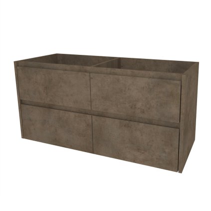 Mereo Opto, kúpeľňová skrinka 121 cm, Multidecor, Betón Chicago tmavosivý, MER-CN993SBCS2