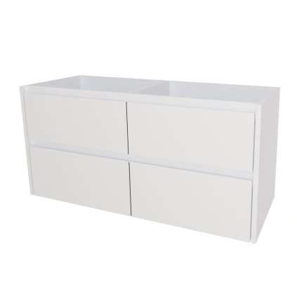 Mereo, Mereo Opto, kúpeľňová skrinka 121 cm, Multidecor, Biela vysoký lesk perlička, MER-CN993SBIEL