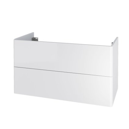 Mereo, Mereo Siena, kúpeľňová skrinka 100 cm, biela lesk, MER-CN412S