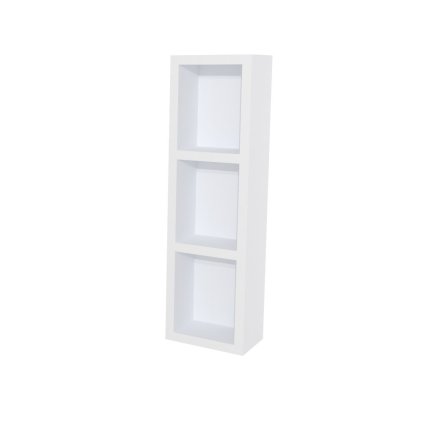 Mereo, Mereo Aira, kúpeľňová skrinka 20 cm, horná, policová, Multidecor, Biela Arctic, MER-CN796SBIAA