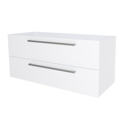 Mereo, Mereo Bino, kúpeľňová skrinka 121 cm, Multidecor, Biela vysoký lesk perlička, MER-CN693SBIEL
