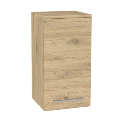 Mereo, Mereo Bino kúpeľňová skrinka horná 63 cm, ľavá, Multidecor, Dub San remo sand, MER-CN695DSAN