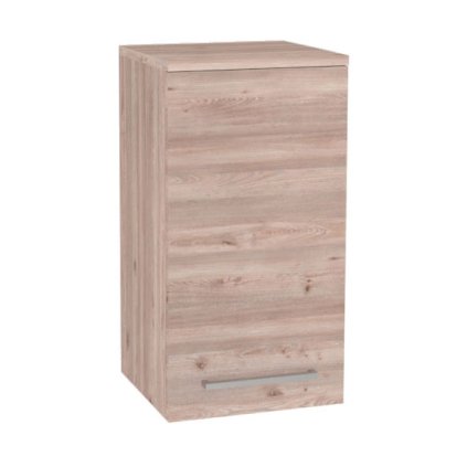 Mereo, Mereo Bino kúpeľňová skrinka horná 63 cm, ľavá, Multidecor, Dub Nelson, MER-CN695DNLS