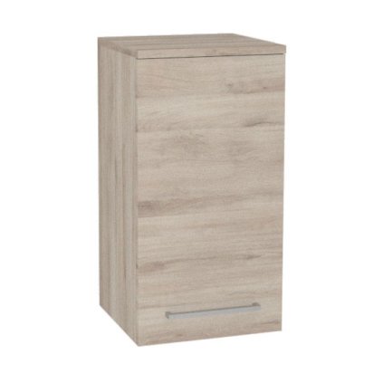 Mereo, Mereo Bino kúpeľňová skrinka horná 63 cm, ľavá, Multidecor, Dub Kronberg svetlý, MER-CN695DKRS
