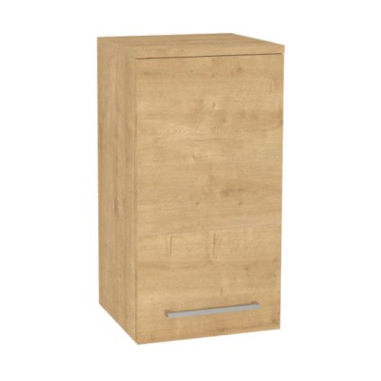 Mereo, Mereo Bino kúpeľňová skrinka horná 63 cm, ľavá, Multidecor, Dub Arlington, MER-CN695DARL