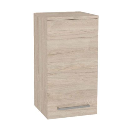 Mereo Bino kúpeľňová skrinka horná 63 cm, ľavá, Multidecor, Light Rock Hickory, MER-CN695LRH1