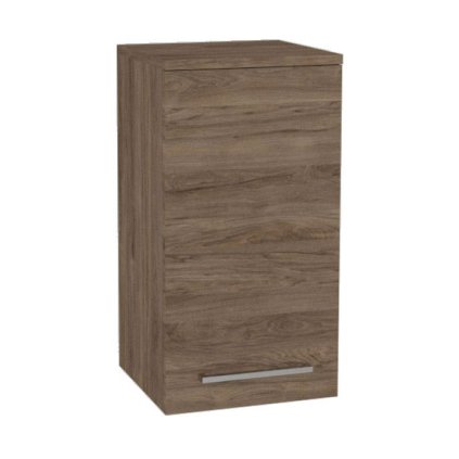 Mereo, Mereo Bino kúpeľňová skrinka horná 63 cm, ľavá, Multidecor, Dark Rockford Hic, MER-CN695DRH1