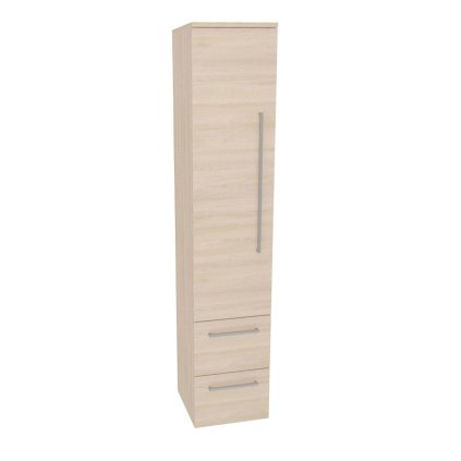 Mereo, Mereo Bino, kúpeľňová skrinka vysoká 163 cm, ľavá, Multidecor, Javor Hard šampanský, MER-CN697JHS2