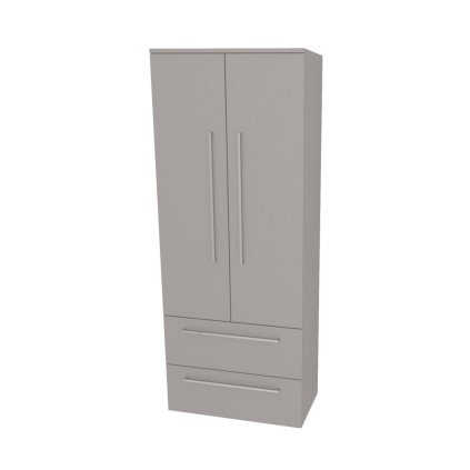 Mereo, Mereo Bino, kúpeľňová skrinka vysoká 163 cm, dvojitá, Multidecor, Arktická sivá, MER-CN699ARS1