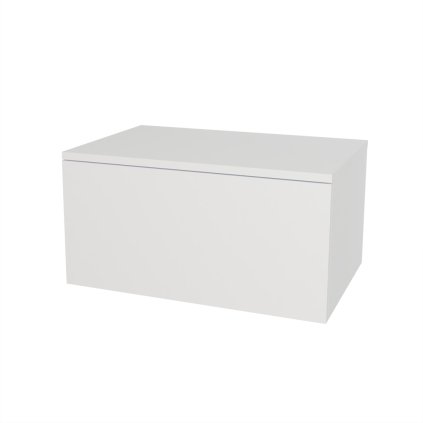 Mereo, Mereo Ponte, kúpeľňová skrinka 70 cm, Multidecor, Biela vysoký lesk perlička, MER-CN291BIEL