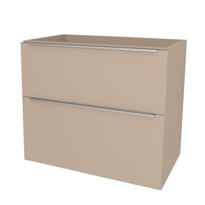Mereo, Mereo Mailo, kúpeľňová skrinka 81 cm, chróm madlo, Multidecor, Šedý kameň, MER-CN591SSEKA