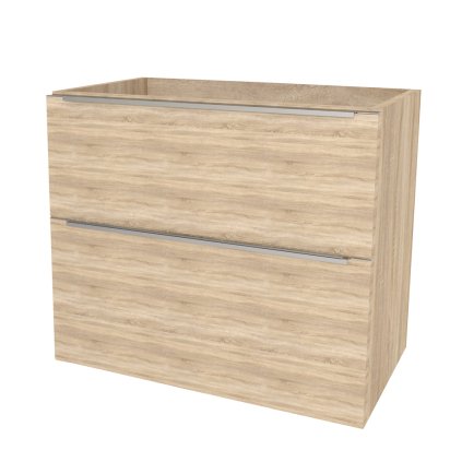 Mereo, Mereo Mailo, kúpeľňová skrinka 61 cm, chróm madlo, Multidecor, Dub Bardolino, MER-CN590SDBAR