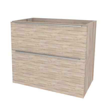 Mereo, Mereo Mailo, kúpeľňová skrinka 101 cm, chróm madlo, Multidecor, Dub Kronberg svetlý, MER-CN592SDKRS