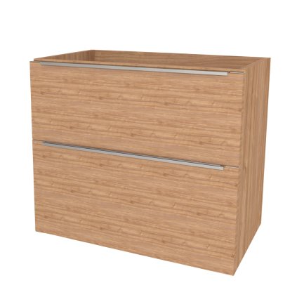 Mereo, Mereo Mailo, kúpeľňová skrinka 101 cm, chróm madlo, Multidecor, Light Select Walnut, MER-CN592SLSW1