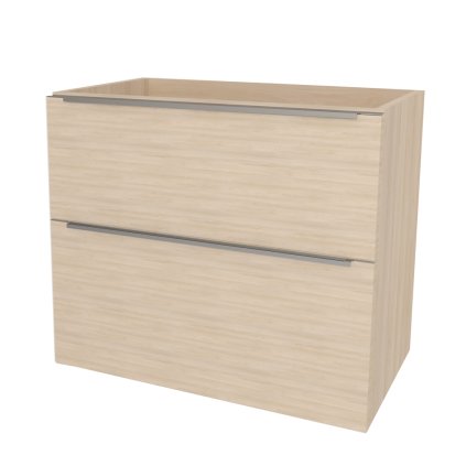 Mereo, Mereo Mailo, kúpeľňová skrinka 101 cm, chróm madlo, Multidecor, Javor Hard šampanský, MER-CN592SJHS2