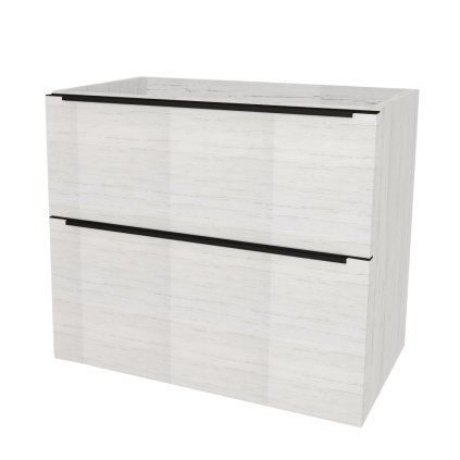 Mereo Mailo, kúpeľňová skrinka 101 cm, čierne madlo, Multidecor, Pino Aurélio, MER-CN592SBPINO