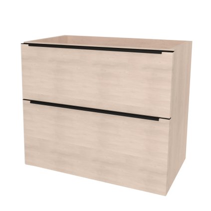 Mereo, Mereo Mailo, kúpeľňová skrinka 101 cm, čierne madlo, Multidecor, Dub Patinovaný, MER-CN592SBDUP1