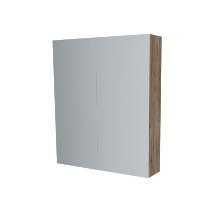 Mereo, Mereo Kúpeľňová zrkadlová skrinka 60 cm, galerka, 2 x dvierka, Multidecor, Dark Rockford Hic, MER-CN798G62DRH1