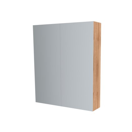 Mereo, Mereo Kúpeľňová zrkadlová skrinka 60 cm, galerka, 2 x dvierka, Multidecor, Dub Riviera mountain, MER-CN798G62DMON
