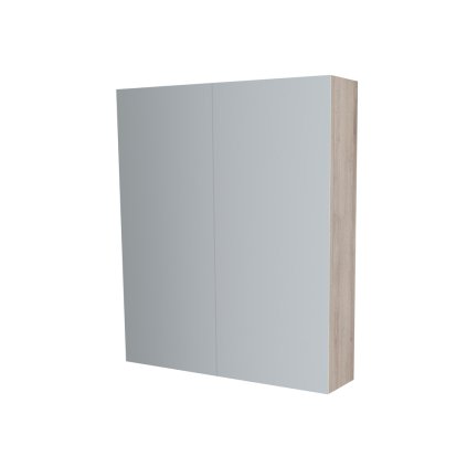 Mereo, Mereo Kúpeľňová zrkadlová skrinka 60 cm, galerka, 2 x dvierka, Multidecor, Dub Kronberg svetlý, MER-CN798G62DKRS