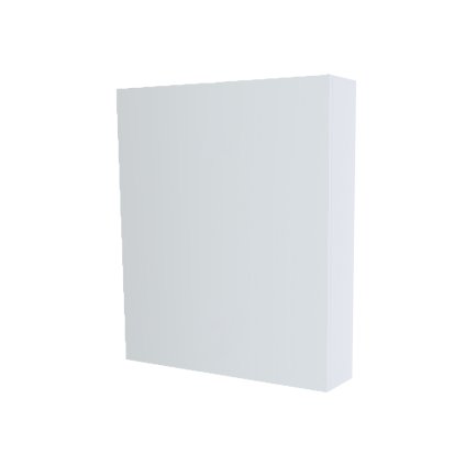 Mereo, Mereo Kúpeľňová zrkadlová skrinka 60 cm, galerka, 1x dvierka ľavá, Multidecor, Biela Arctic, MER-CN798G61BIAA