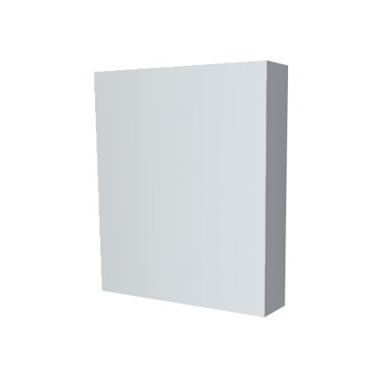 Mereo, Mereo Kúpeľňová zrkadlová skrinka 60 cm, galerka, 1x dvierka ľavá, Multidecor, Šedá supermat, MER-CN798G61SEDA