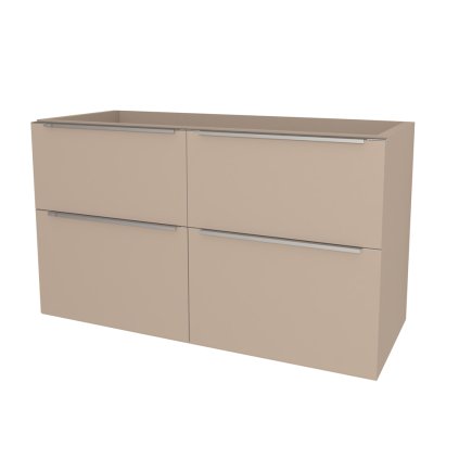 Mereo, Mereo Mailo, kúpeľňová skrinka 121 cm, chróm madlo, Multidecor, Šedý kameň, MER-CN593SSEKA