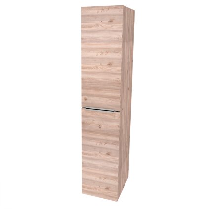 Mereo, Mereo Mailo, kúpeľňová skrinka vysoká 170 cm, chróm madlo, Multidecor, Dub Nelson, MER-CN594LPDNLS