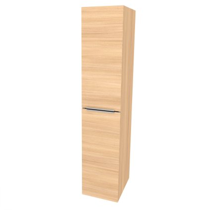 Mereo, Mereo Mailo, kúpeľňová skrinka vysoká 170 cm, chróm madlo, Multidecor, Dub Sand Barbera, MER-CN594LPDSB1