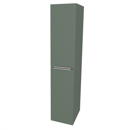 Mereo, Mereo Mailo, kúpeľňová skrinka vysoká 170 cm, chróm madlo, Multidecor, Zelená Verde, MER-CN594LPZEV1