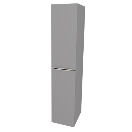 Mereo, Mereo Mailo, kúpeľňová skrinka vysoká 170 cm, chróm madlo, Multidecor, Šedá supermat, MER-CN594LPSEDA
