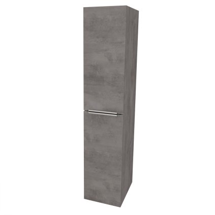 Mereo, Mereo Mailo, kúpeľňová skrinka vysoká 170 cm, chróm madlo, Multidecor, Betón tmavosivý, MER-CN594LPBET2