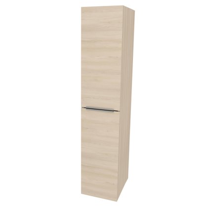 Mereo, Mereo Mailo, kúpeľňová skrinka vysoká 170 cm, chróm madlo, Multidecor, Javor Hard šampanský, MER-CN594LPJHS2